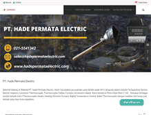 Tablet Screenshot of hadepermataelectric.com